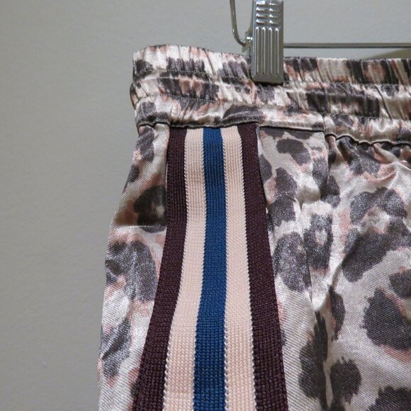 MOTHER The Lounger Ankle Pants in Wildcat Satin Leopard Print Large Mob Wife - Picture 6 of 15